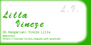 lilla vincze business card